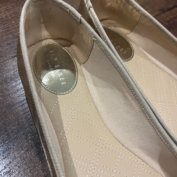 TED BAKER Golden Ballerina Pumps - Picture 6 of 12